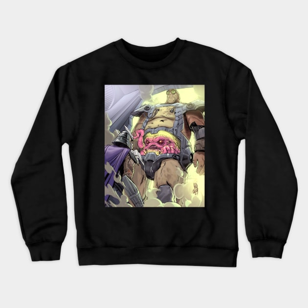 Shredder and Krang Crewneck Sweatshirt by markodjeska